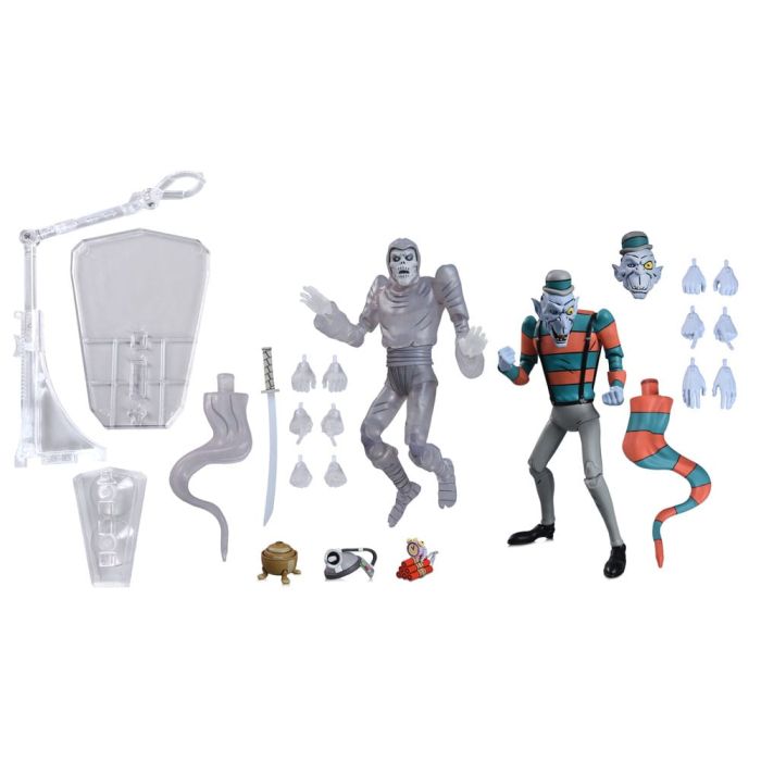 Teenage Mutant Ninja Turtles: Saturday Morning Adventures Action Figure 2-Pack Creepy Eddie & Shibano-Sama 17 cm