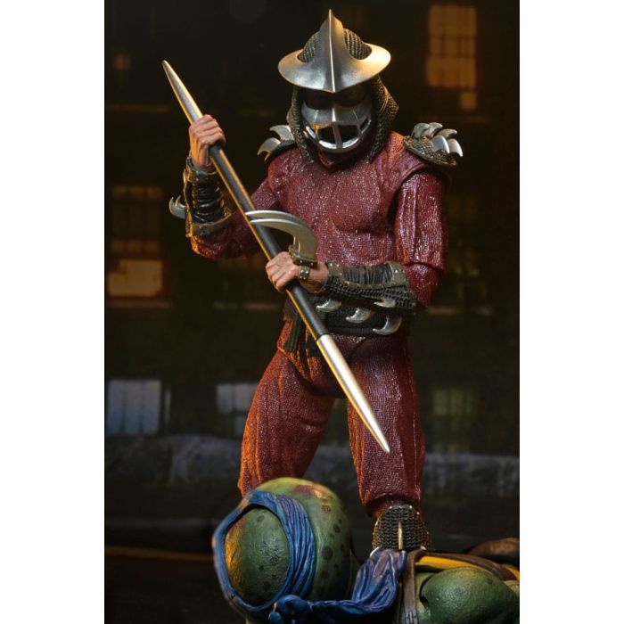 Teenage Mutant Ninja Turtles (1990 Movie) Action Figure Roof Top Battle Shredder vs Leo 18 cm         