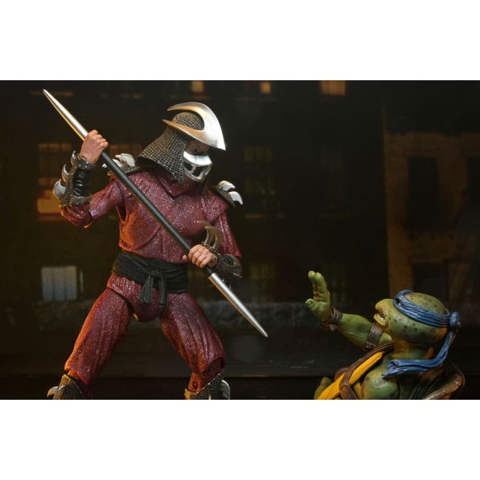 Teenage Mutant Ninja Turtles (1990 Movie) Action Figure Roof Top Battle Shredder vs Leo 18 cm         