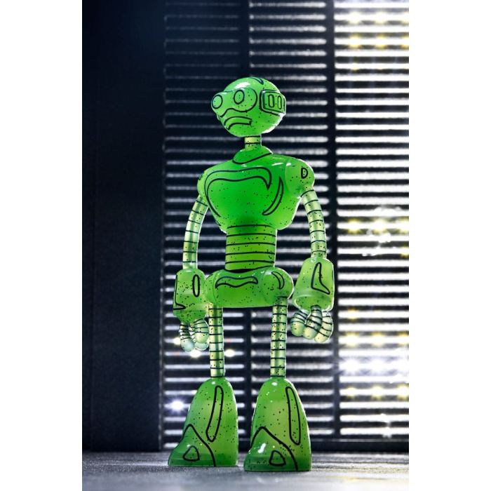 Teenage Mutant Ninja Turtles (Mirage Comics) Action Figure Transmat Fugitoid GID 18 cm