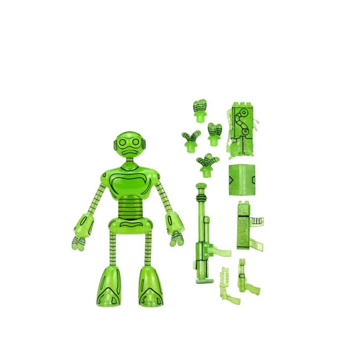 Teenage Mutant Ninja Turtles (Mirage Comics) Action Figure Transmat Fugitoid GID 18 cm