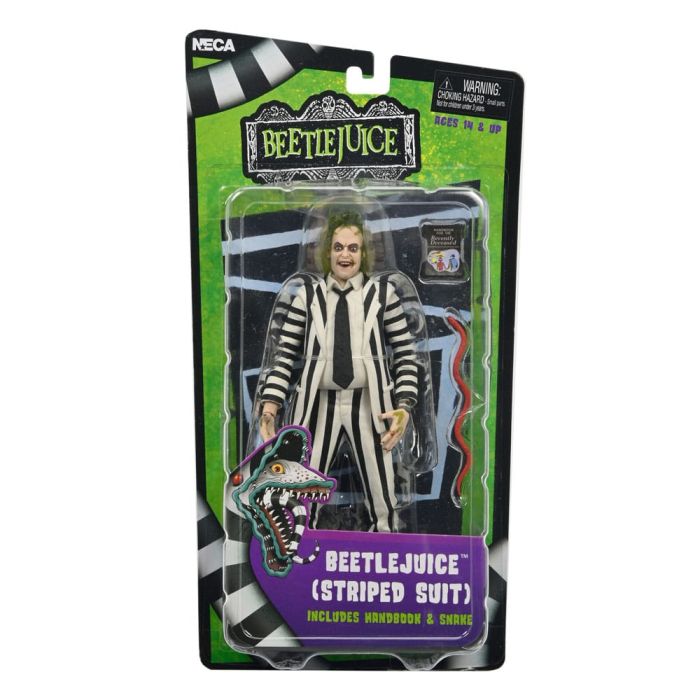 Beetlejuice 1988 Action Figure Beetlejuice Black and White Striped Suit 18 cm  