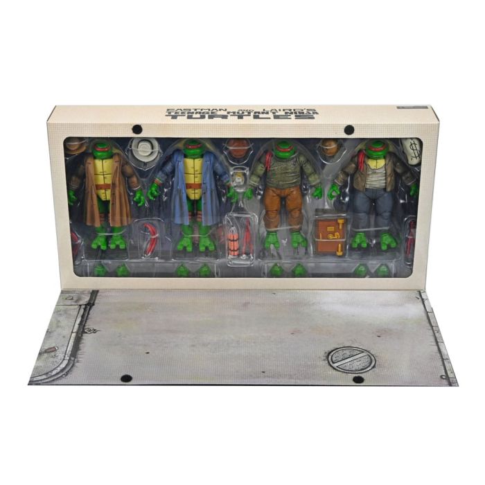 Teenage Mutant Ninja Turtles Action Figure 4 Pack Gangster Turtles 18 cm