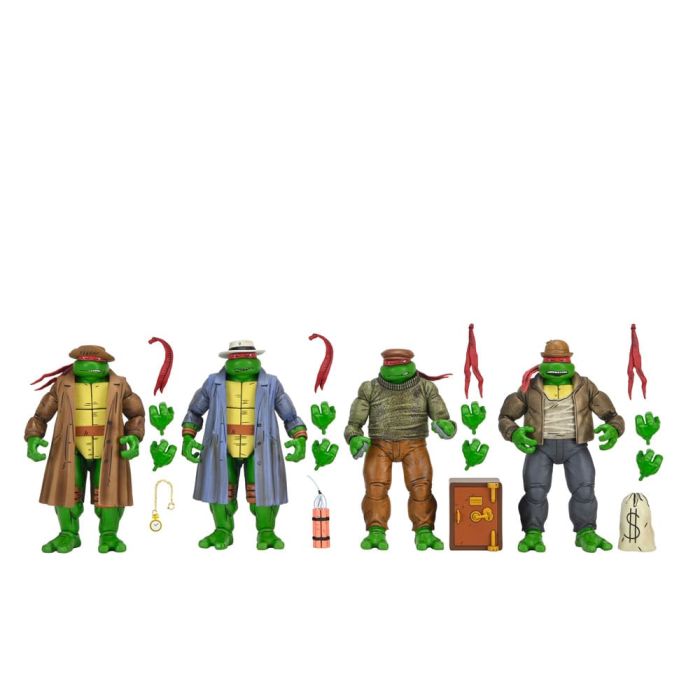 Teenage Mutant Ninja Turtles Action Figure 4 Pack Gangster Turtles 18 cm