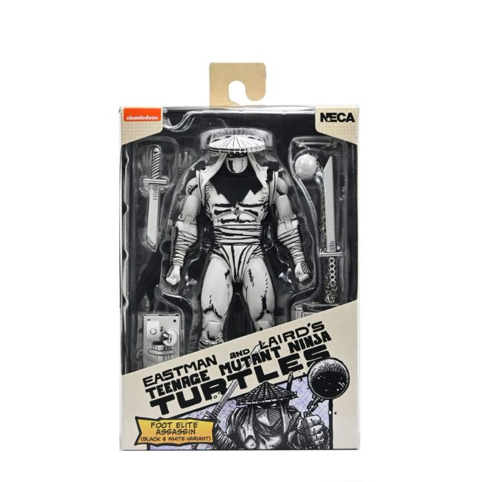 Teenage Mutant Ninja Turtles Action Figure Foot Assassin Black and White 18 cm