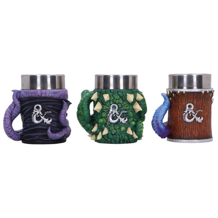 Dungeons & Dragons Set of 3 Mini Tankards Mini Monster 9 cm 