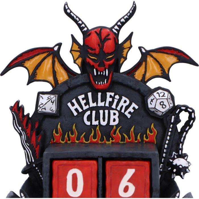 Stranger Things Perpetual Calendar Hellfire Club 15 cm