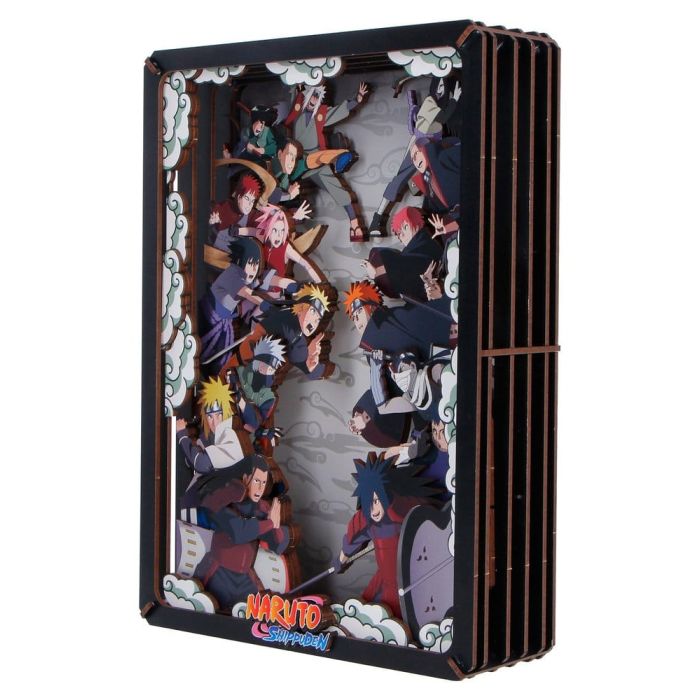Naruto Model Kit Wooden Theatre Combat (Large) 26 cm