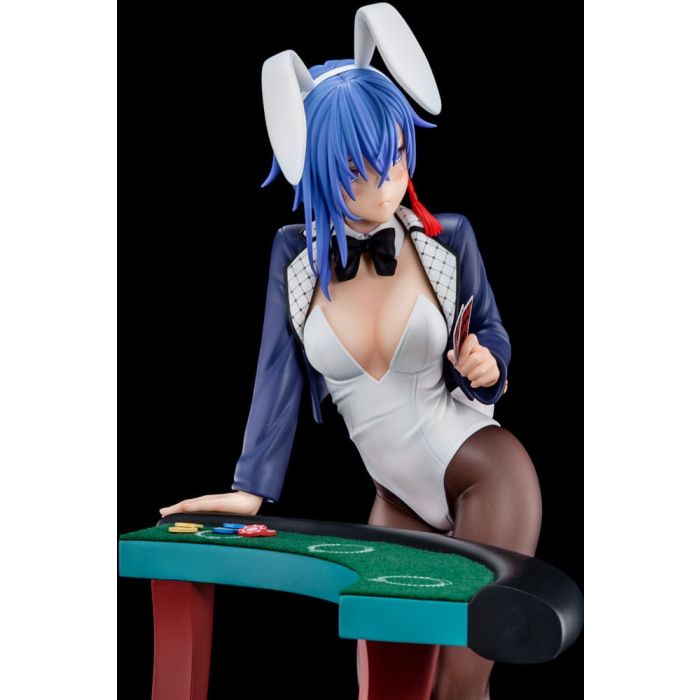 The Demon Sword Master of Excalibur Academy Statue 1/6 Sakuya Sieglinde wearing lapis lazuli blue bunny costume with Nip Slip Gimmick System 25 cm