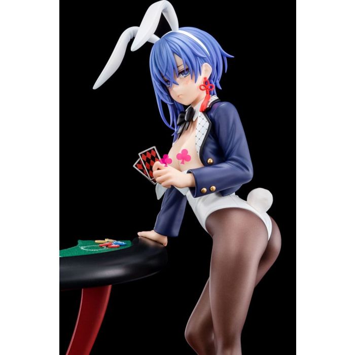 The Demon Sword Master of Excalibur Academy Statue 1/6 Sakuya Sieglinde wearing lapis lazuli blue bunny costume with Nip Slip Gimmick System 25 cm