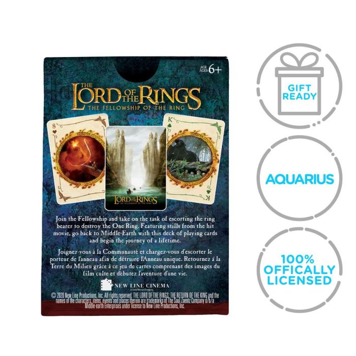 Lord of the Rings Playing Cards The Fellowship of the Ring