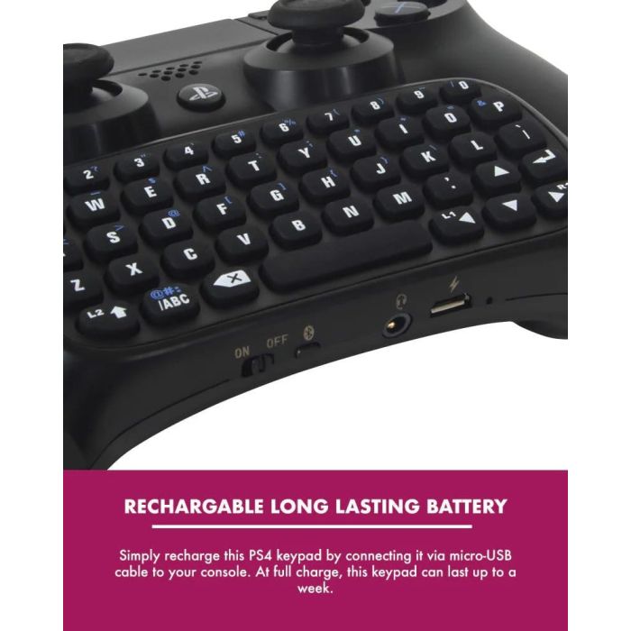 PlayStation 4 Mini Keyboard / Chatpad Bluetooth Wireless