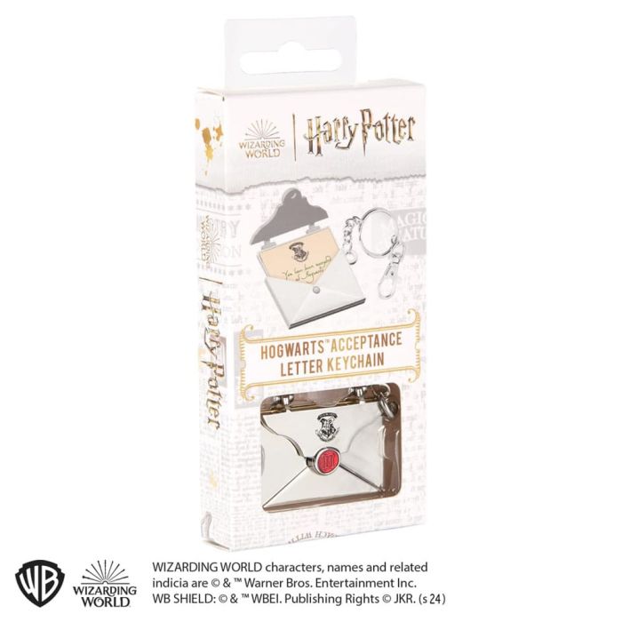 Harry Potter Metal Keychain Hogwarts Acceptance Letter 