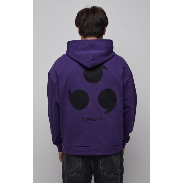 Naruto Shippuden Hooded Sweater Graphic Purple Size XL