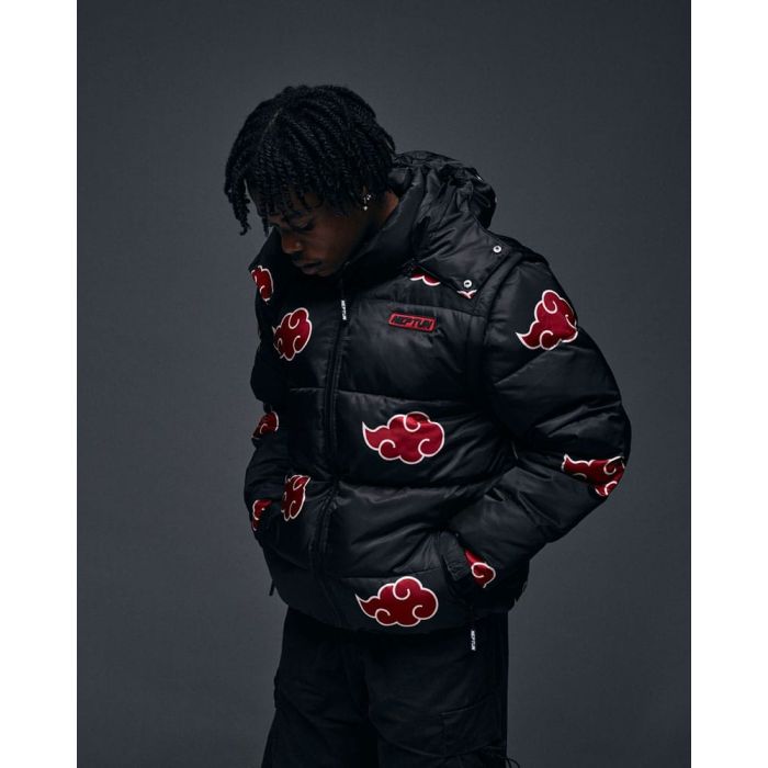 Naruto Puffer Jacket Akatsuki Red Size XXL