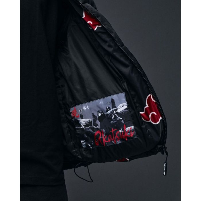 Naruto Puffer Jacket Akatsuki Red Size XXL