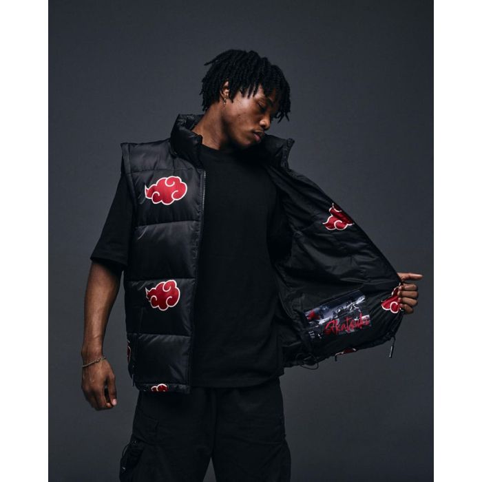 Naruto Puffer Jacket Akatsuki Red Size XXL