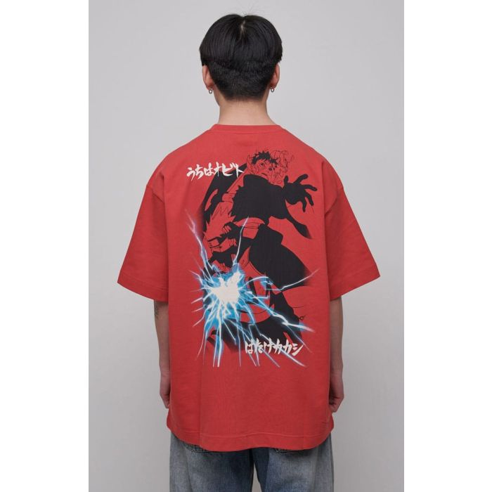 Naruto Shippuden T-Shirt Graphic Red Size S