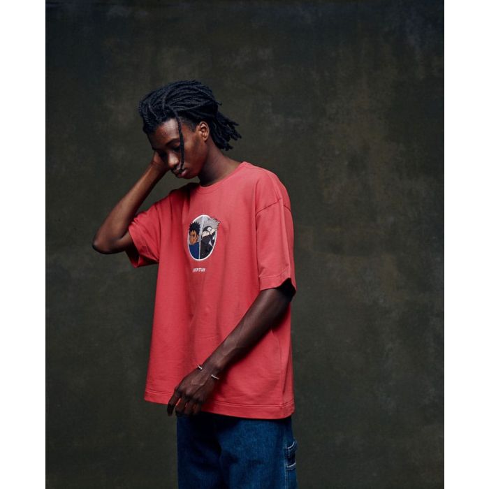 Naruto Shippuden T-Shirt Graphic Red Size S