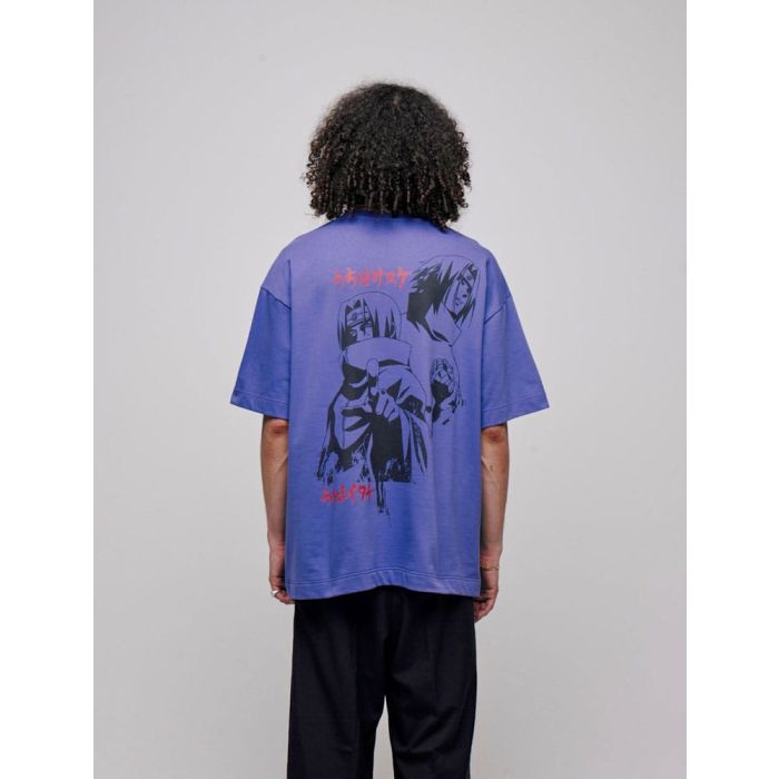 Naruto Shippuden T-Shirt Graphic Purple Size XL