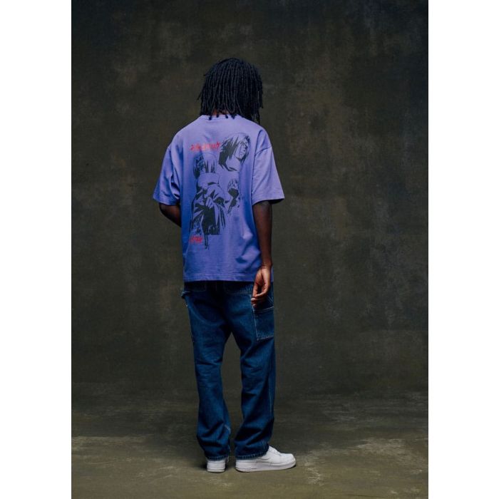 Naruto Shippuden T-Shirt Graphic Purple Size XL