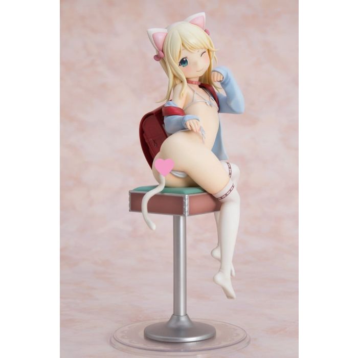 Hatsukoi Ribbon PVC Figure 1/6 Yuu White cat Ver. 25 cm