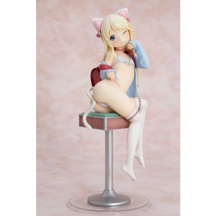 Hatsukoi Ribbon PVC Figure 1/6 Yuu White cat Ver. 25 cm