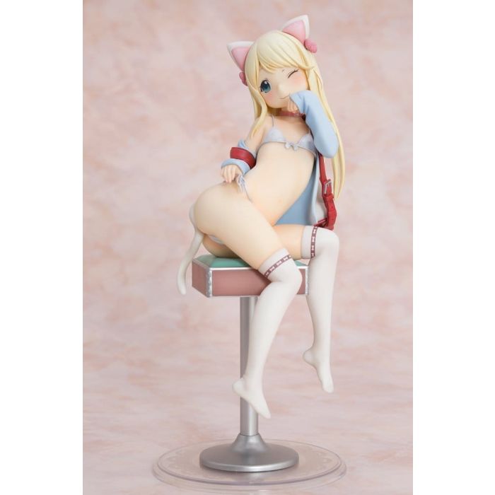 Hatsukoi Ribbon PVC Figure 1/6 Yuu White cat Ver. 25 cm