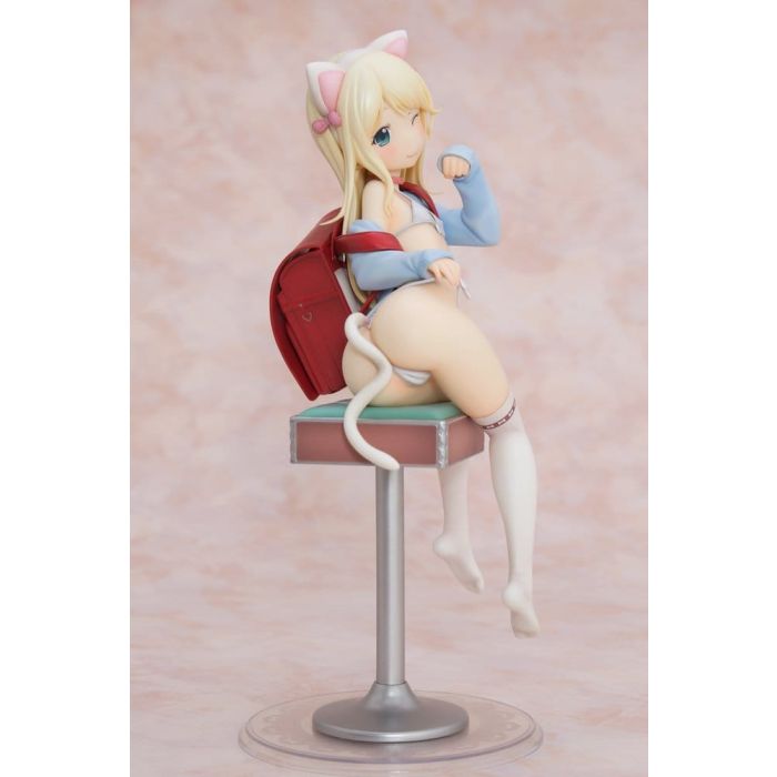 Hatsukoi Ribbon PVC Figure 1/6 Yuu White cat Ver. 25 cm