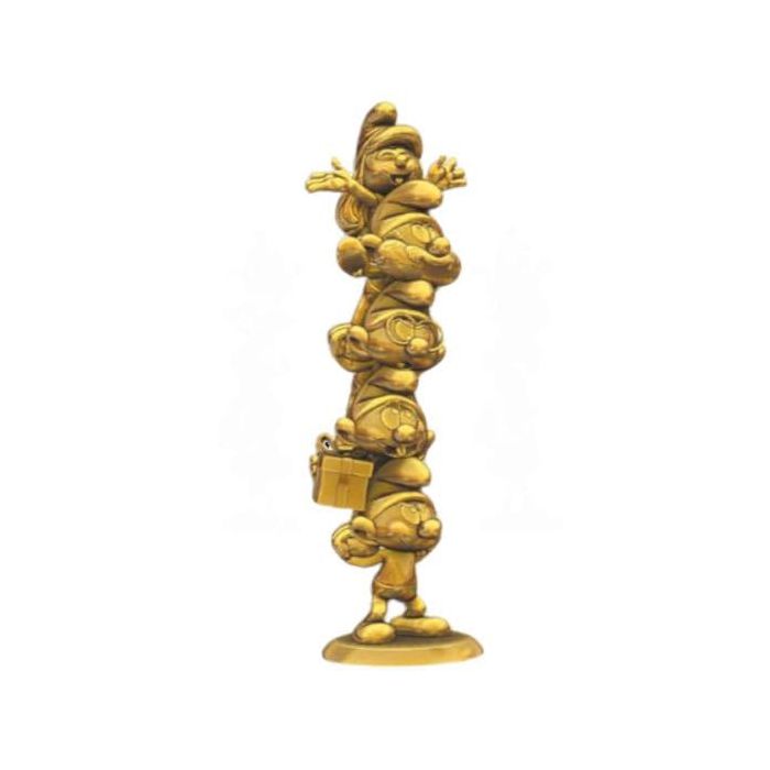 The Smurfs  Statue Smurfs Column Gold Limited Edition 50 cm