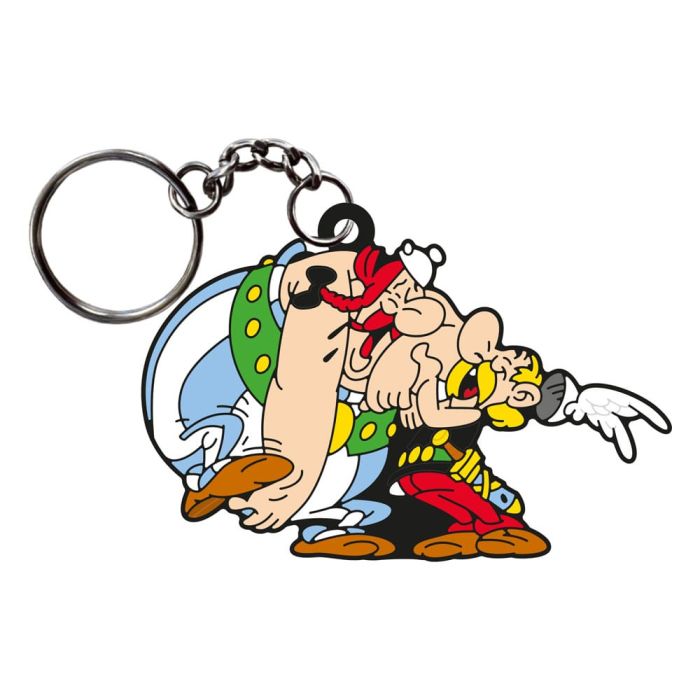 Asterix Keychain Asterix & Obelix Laughing 9 cm 