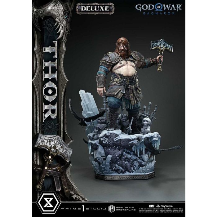 God of War: Ragnarök Real Elite Masterline Series Statue 1/3 Thor Deluxe Version 105 cm