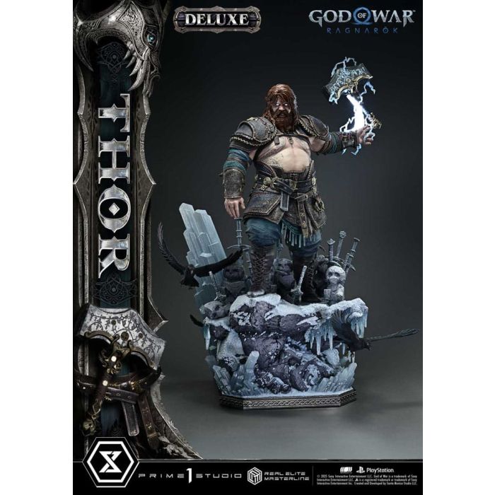 God of War: Ragnarök Real Elite Masterline Series Statue 1/3 Thor Deluxe Version 105 cm