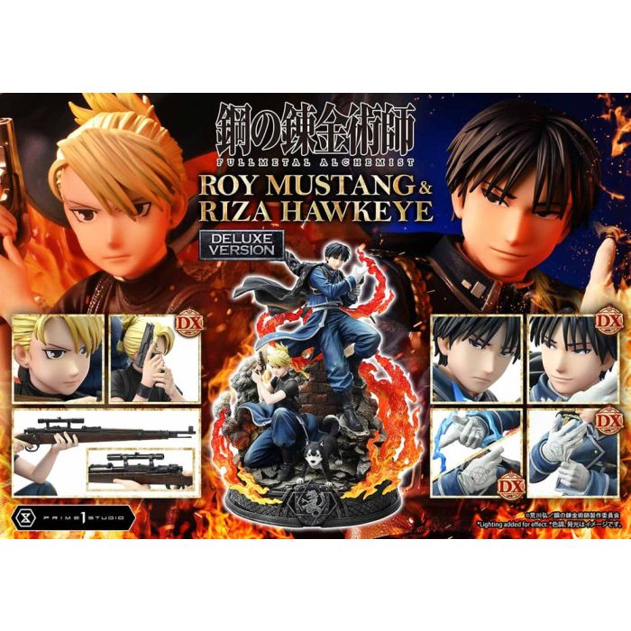 Fullmetal Alchemist Concept Masterline Statue 1/6 Roy Mustang & Riza Hawkeye Deluxe Version 50 cm