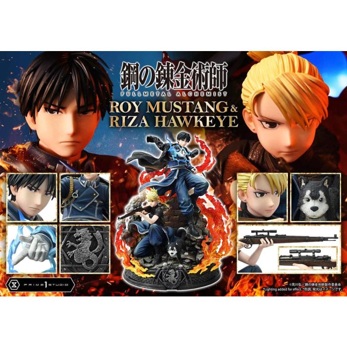Fullmetal Alchemist Concept Masterline Statue 1/6 Roy Mustang & Riza Hawkeye Deluxe Bonus Version 50 cm
