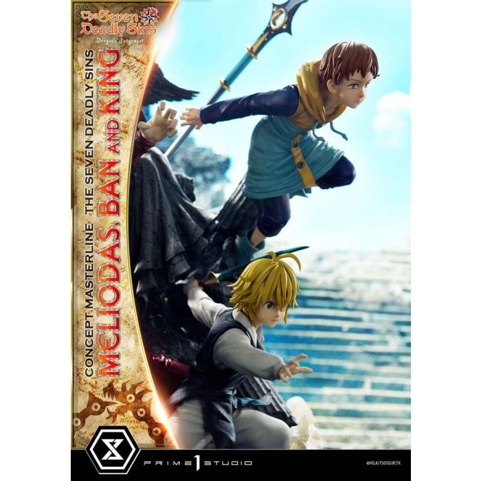 Seven Deadly Sins Concept Masterline Series Statue Meliodas, Ban and King 55 cm