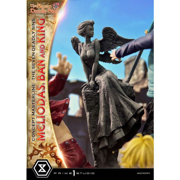 Seven Deadly Sins Concept Masterline Series Statue Meliodas, Ban and King 55 cm