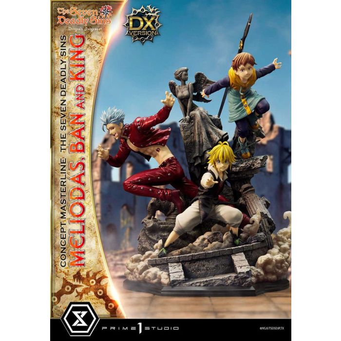 Seven Deadly Sins Concept Masterline Series Statue Meliodas, Ban and King Deluxe Version 55 cm
