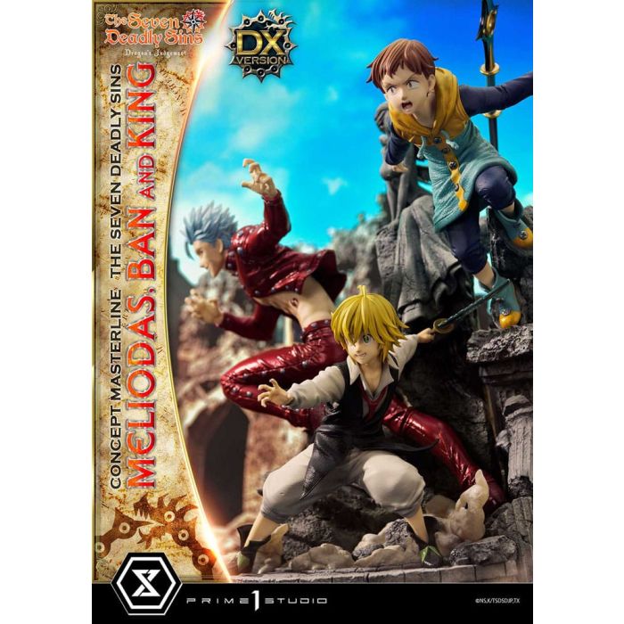 Seven Deadly Sins Concept Masterline Series Statue Meliodas, Ban and King Deluxe Version 55 cm
