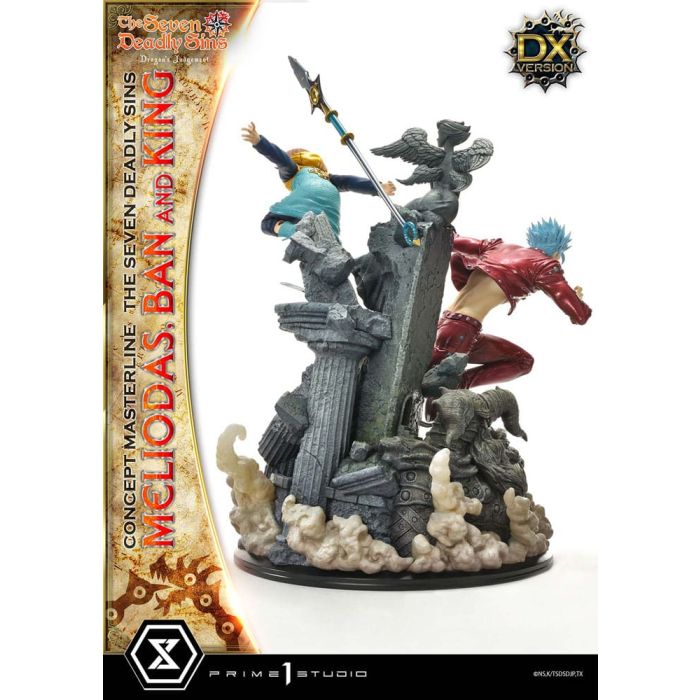 Seven Deadly Sins Concept Masterline Series Statue Meliodas, Ban and King Deluxe Version 55 cm