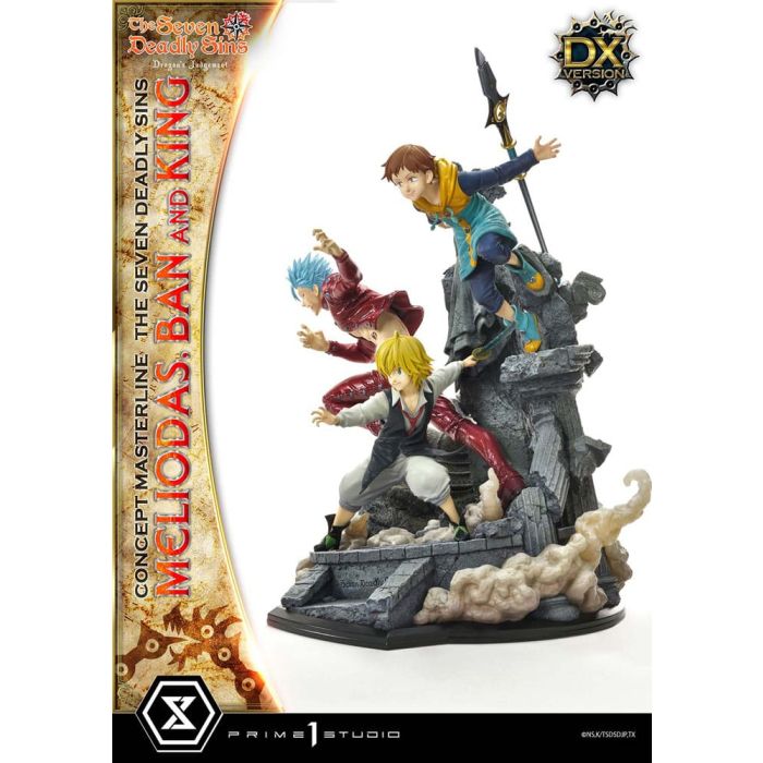 Seven Deadly Sins Concept Masterline Series Statue Meliodas, Ban and King Deluxe Version 55 cm