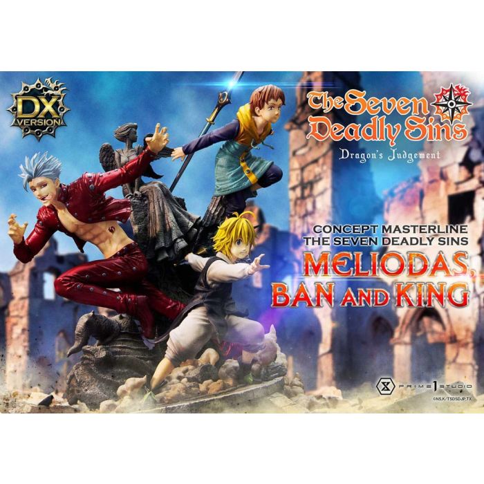 Seven Deadly Sins Concept Masterline Series Statue Meliodas, Ban and King Deluxe Version 55 cm