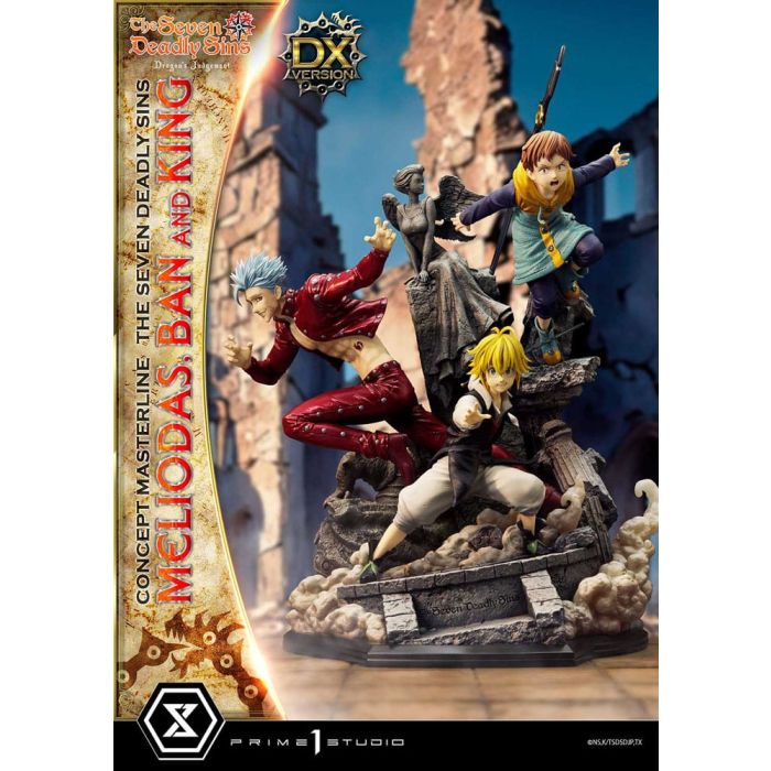 Seven Deadly Sins Concept Masterline Series Statue Meliodas, Ban and King Deluxe Version 55 cm
