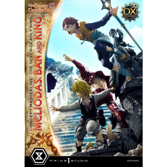 Seven Deadly Sins Concept Masterline Series Statue Meliodas, Ban and King Deluxe Version 55 cm