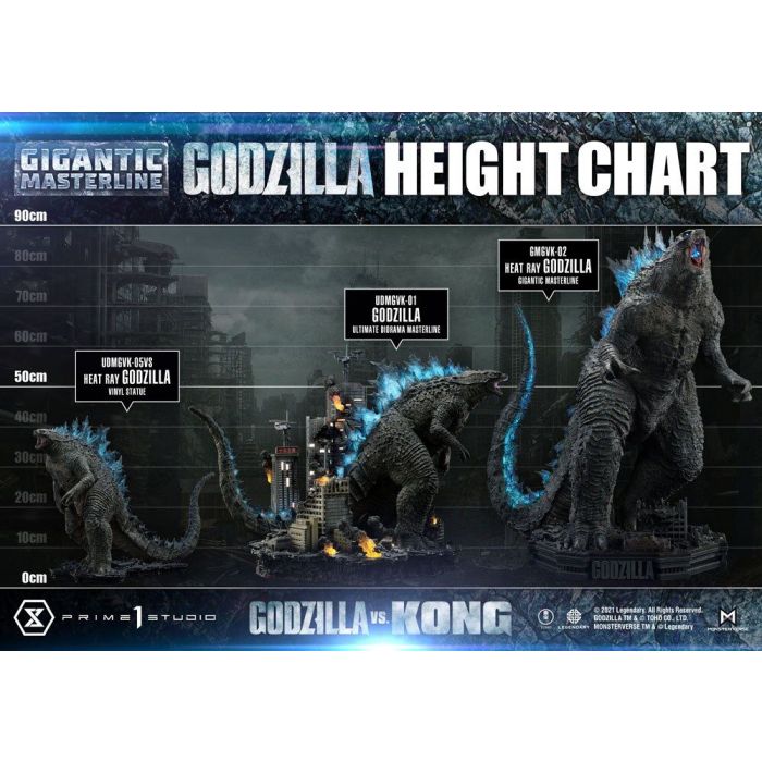 Godzilla vs. Kong Giant Masterline Statue Heat Ray Godzilla 87 cm
