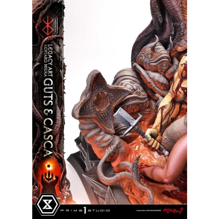 Berserk Ultimate Legacy Art Kentaro Miura Statue 1/4 Guts & Casca 72 cm