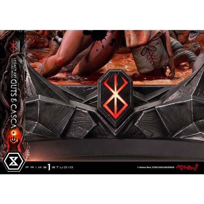 Berserk Ultimate Legacy Art Kentaro Miura Statue 1/4 Guts & Casca Bonus Version 72 cm