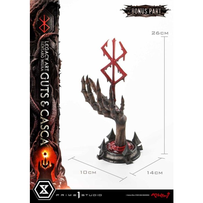 Berserk Ultimate Legacy Art Kentaro Miura Statue 1/4 Guts & Casca Bonus Version 72 cm