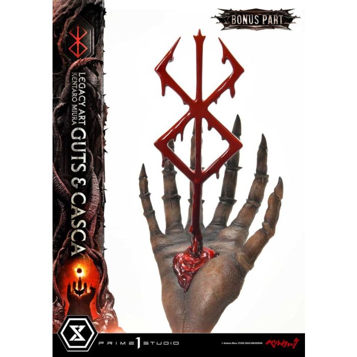 Berserk Ultimate Legacy Art Kentaro Miura Statue 1/4 Guts & Casca Bonus Version 72 cm