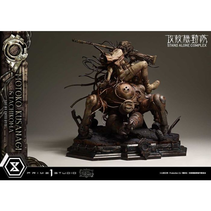 Ghost in the Shell Stand Alone Complex The Legend of Beauty and the Beast Statue 1/4 Motoko Kusanagi & Tachikoma Art by Entei Ryu Bonus Version 53 cm